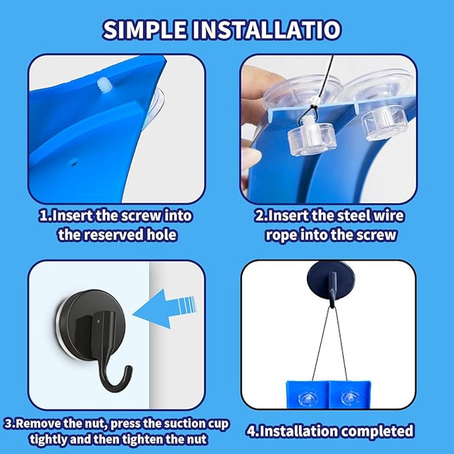 Flex Track 15 Ft Starter Set – Flexible Race Car Ramp Track for Kids, Double-Sided Racetrack for 1:64 Diecast Cars, Compatible with Hot Wheels, Ages 3 & Up with Suction Cups，Blue