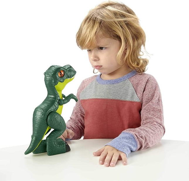 Fisher-Price Imaginext Jurassic World Dinosaur Toy T. rex XL Poseable Figure, 9.5 Inches Tall, Pretend Play Preschool Kids Ages 3+ Years