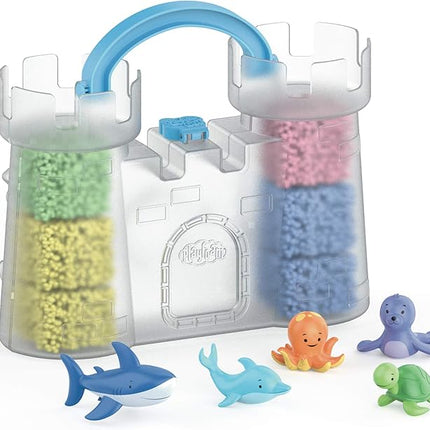 Educational Insights Playfoam GO! Squishy Sandcastle Play Set with Assorted Colors & 5 Sand Animal Toys, Fidget, Sensory Toy and Fun Summer Travel Toys for Kids, Boys & Girls Ages 3+