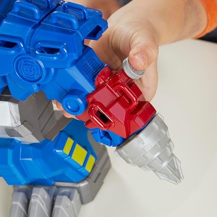 Transformers Dinobot Adventures Optimus Prime T-Rex Converting Toy with Lights and Sounds, 9+ Inch Action Figure, Ages 3 and Up (Amazon Exclusive)