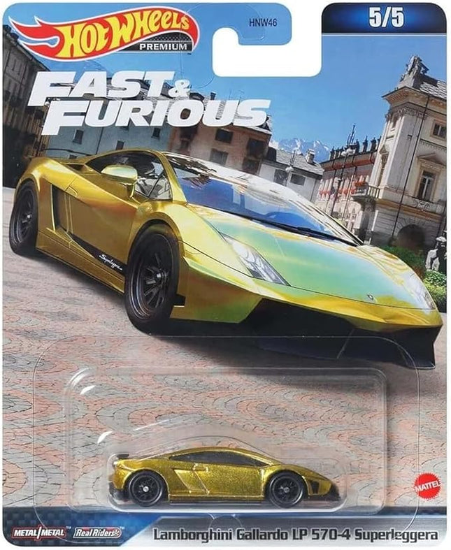 Hot Wheels Premium Fast and Furious Lamborghini Gallardo LP 570-4 Superleggera (Gold)