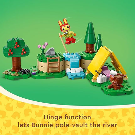 LEGO Animal Crossing Bunnie’s Outdoor Activities Buildable Creative Playset for Kids, Includes Video Game Toy Minifigures Tent and Rabbit, Animal Crossing Toy for Girls and Boys Aged 6 and Up, 77047
