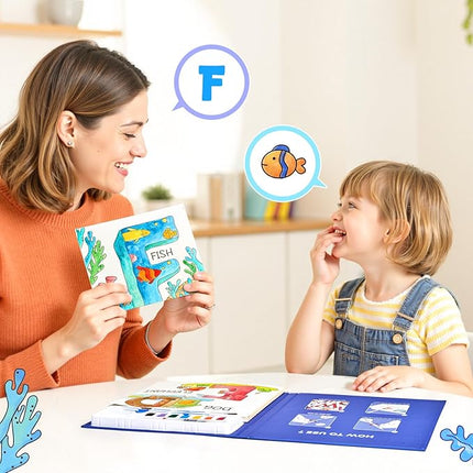 JoyCat Paint with Water Coloring Books for Toddlers, Watercolor Painting Sets for Kids Ages 3-5 4-8, Arts and Crafts Drawing Activities Toy Birthday Gift for Boys Girls (Alphabet)