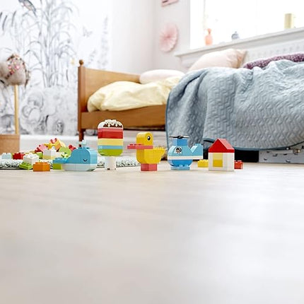 LEGO DUPLO Classic Heart Box, First Bricks Building Toy, Educational Activity and Development Set, Early Learning Toys for Toddlers 1.5-3 Years Old, 10909