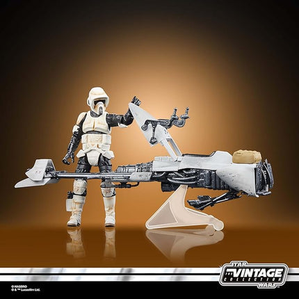 STAR WARS The Vintage Collection Speeder Bike, Scout Trooper & Grogu, The Mandalorian 3.75-Inch Vehicle & Action Figures, Ages 4 and Up