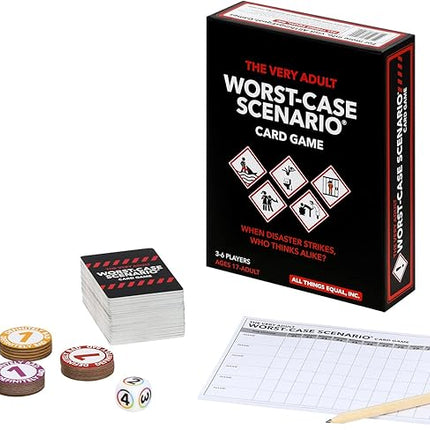 Moose games The Very Adult Worst-CASE Scenario Card Game - All New Party Game | 0% Trivia, 100% Humorous Fun, Black