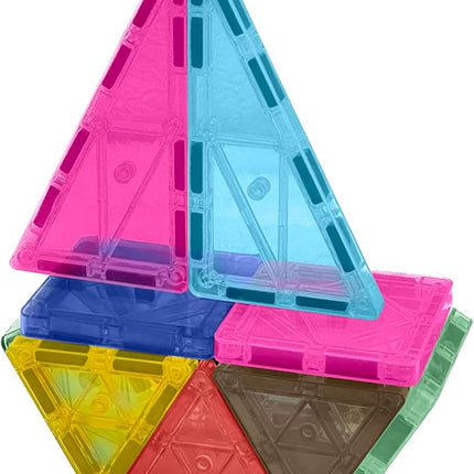 CreateOn Crayola Limited Edition Retro PIP Magnetic Tiles, Mini Building Set for Kids, Magnetic Tiles, Kids’ Building Toys, STEM & Montessori Toys for Boys and Girls Ages 3+, 24-Piece Set (Retro)