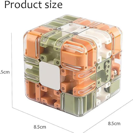 Large Labyrinth 3D Puzzles Maze Cube - Engaging Brain Teaser Toy, catalogto 3D Magic Cube Maze Ball Puzzles, Cultivate Logical Thinking for Adults Teens (2 pcs)
