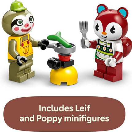 LEGO Animal Crossing Leif's Caravan & Garden Shop Building Toy - Gift for Birthdays - Animal Crossing Toy Figure and Playset for Kids, Girls and Boys, Ages 7+ - 77054