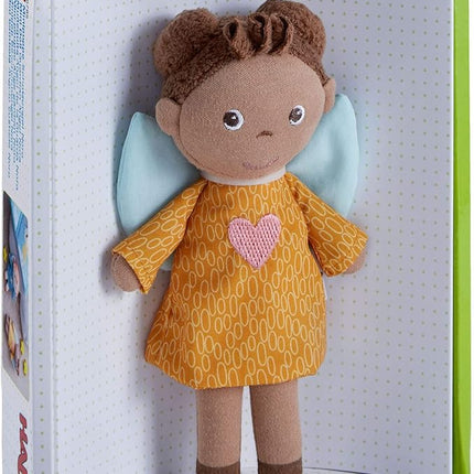 HABA Guardian Angel Mini Doll Nora - Soft Plush Baby Doll Toy for Toddlers 1-3, Ideal Gift for 2 Year Old Girls & Up