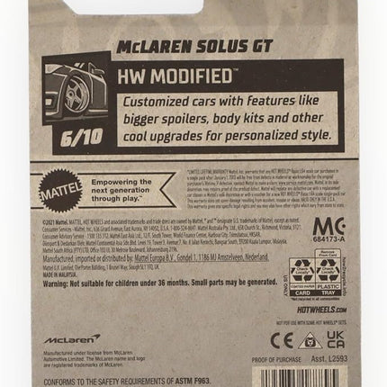 Hot Wheels 2024 - McLaren Solus GT - Blue - HW Modified 6/10