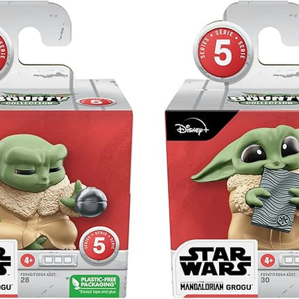 STAR WARS The Bounty Collection Series 5, 2-Pack Grogu Figures, 2.25-Inch-Scale Force Focus, Beskar Bite, Toy for Kids Ages 4 and Up