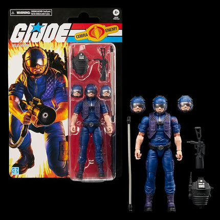 G.I. Joe Classified Series Retro Cardback Tele-Viper, Collectible 6 Inch Action Figure with 6 Accessories