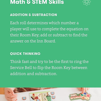 SimplyFun Math Room - Educational Game - Quick Thinking & Fun Games for Kids Ages 5 & Up - Fast Solving Addition & Subtraction Game - 2 to 4 Players