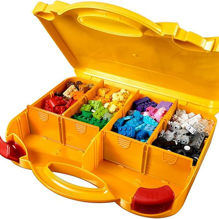 LEGO Classic Creative Suitcase 10713 - Includes Sorting Storage Organizer Case with Fun Colorful Building Bricks, Preschool Learning Toy for Kids, Boys and Girls Ages 4 Years Old and Up