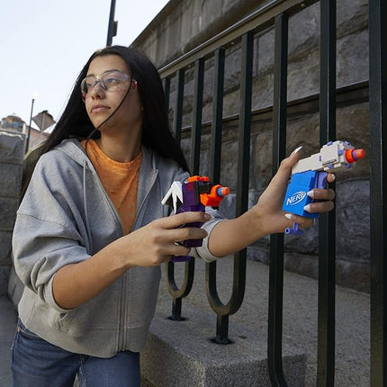 Nerf MicroShots Minecraft Ender Dragon and Elder Guardian Mini Blaster 2-Pack, 4 Elite Darts, Pull to Prime Handle (Amazon Exclusive)