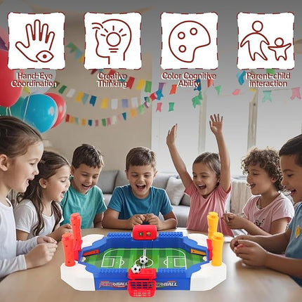 Mini Foosball Table, Soccer Board Game for Kids, 3 4 5 6 7 8-12 Year Old Boys Girls Birthday Gifts, Football Games Pinball Machine, Indoor Outdoor Family Party Sports Toys