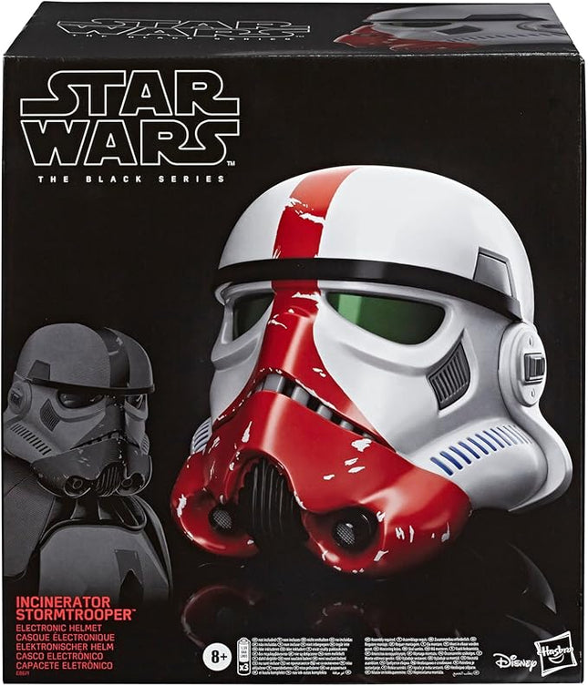 STAR WARS The Black Series The Mandalorian Incinerator Stormtrooper Premium Electronic Helmet, Roleplay Collectible