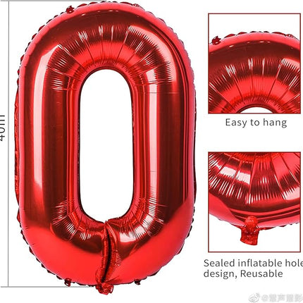 Smlpuame 40 inch Number Balloon 0-9 Green Large Number 21 Balloons,Digital Balloons for Birthday Party Celebration Decorations Supplies, Helium Foil Number Balloons for Wedding Anniversary