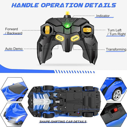 Dolanus Remote Control Car - Transform Robot RC Cars, Toys for Ages 5-7, Boys' Toys, Gifts for Boys & Kids