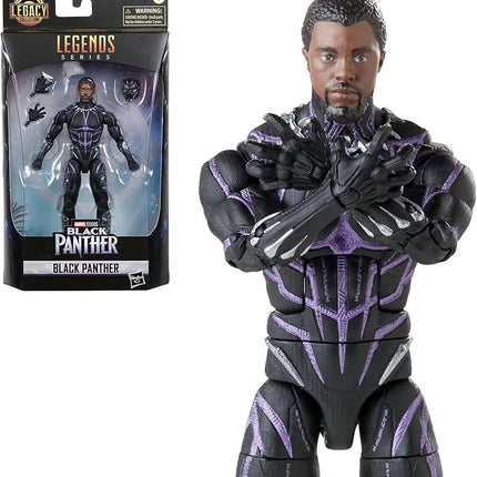 Marvel Legends Series Black Panther Legacy Collection Black Panther 6-inch Action Figure Collectible Toy, 3 Accessories