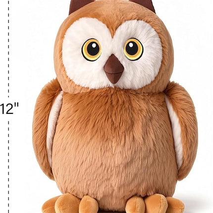 Brown Owl Stuffed Animal – Cute Brown owl Plush Toy for Kids & Adults – Birthday Surprise Present & Room Decor –A Cuddly Companion for Everyday hugs and Bedtime