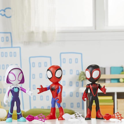 Spidey and his Amazing Friends Supersized Hero Multipack, 3 Large Action Figures, Marvel Preschool Super Hero Toy, Ages 3 and Up, 9 Inches (Amazon Exclusive)