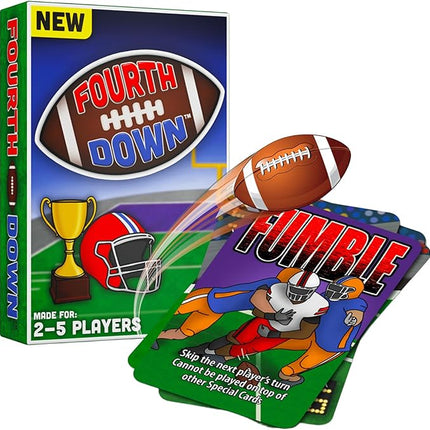 Fourth Down® - Best Football Game! Card Game for Tweens and Family Fun - Easy to Learn, Fast to Play | Perfect for Family Game Night, Sports Gifts, and Offline Fun