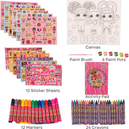LOL Surprise Creative Coloring Canvas Painting and Activity Set for Kids, 1000+ pcs