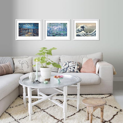 150 Piece Mini Jigsaw Puzzles for Adults & Kids, 6" x 4" Starry Night & More 3 Pack