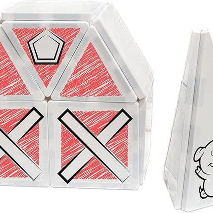 CreateOn Crayola Doodle PIP Magnetic Tiles, Mini Building Set for Kids, Magnetic Tiles, Kids’ Building Toys, STEM & Montessori Toys for Boys and Girls Ages 3+, 24-Piece Set (Doodle)