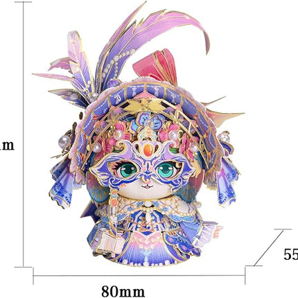 MU 3D Metal Puzzle for Adult Romeo and Juliet Masque Cat Figures Model Assembling, Metal Model Kits Miniature Building, Brain Teaser Love Gift Home Decor