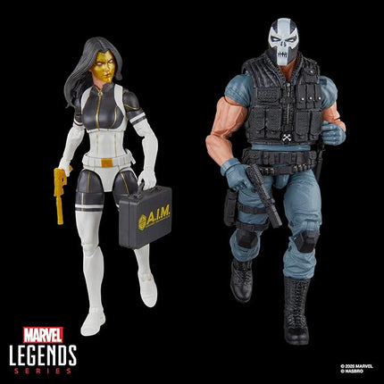 Marvel Legends Series Madame Masque & Crossbones, Marvel Super-Villains Comics Collectible 2-Pack, 6-Inch Action Figures (Amazon Exclusive)