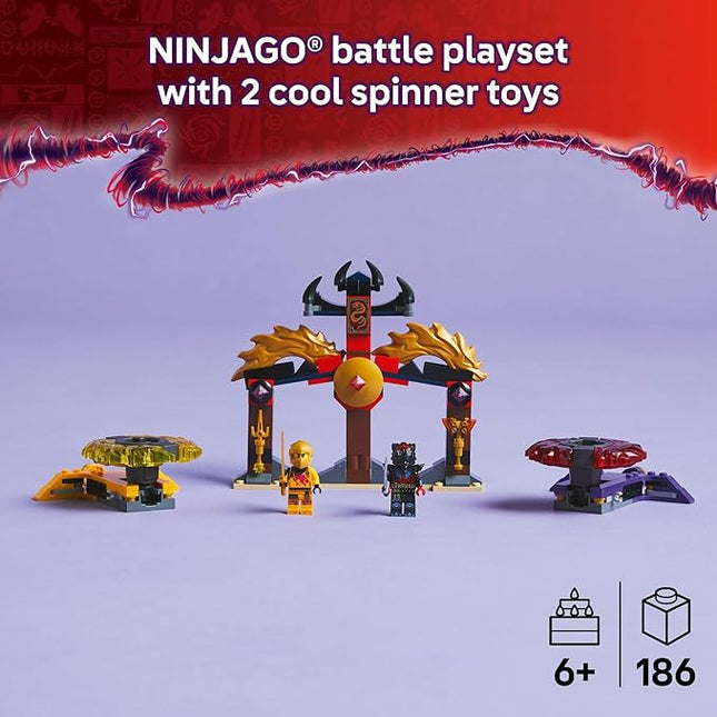 LEGO NINJAGO Dragon Spinjitzu Battle Pack - Spinning Blade Building Toy for Kids, Boys and Girls, Ages 6+ - with 2 Minifigures - Gift Idea for Birthdays - 71826