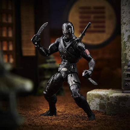 G. I. Joe Hasbro Classified Series : G.I. Joe Origins Snake Eyes Action Figure 16, Premium 6-Inch Scale Toy with Custom Package Art , Black