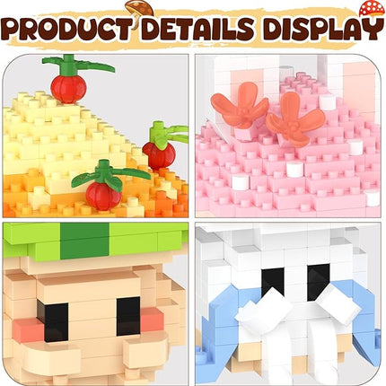 6 Cute Mushroom DIY Models (Animals & Plants), Educational STEM Toys, Creative Desk Decor & Collectible Gifts for Kids Age 8+ & Adults, Ideal for Birthday & Christmas