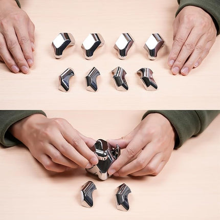 Metal-Puzzles 3D-Brain-Teaser Toys: Cool-Gadgets-Stuff Box Puzzles-Toy for Kid Children Teen Adult, ADHD Tools Stress Relief Gift for Office Home School Christmas Women Men Square-Cube