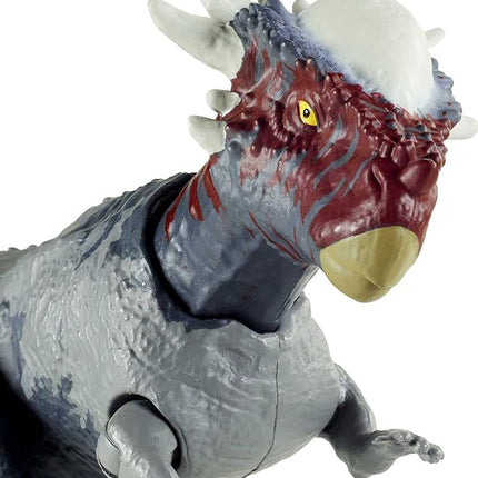 Mattel Jurassic World Toys Camp Cretaceous Stygimoloch Stiggy Savage Strike Dinosaur Figure, Smaller Size, Attack Move Iconic to Species, Movable Arms & Legs, Ages 4 Years Old & Up