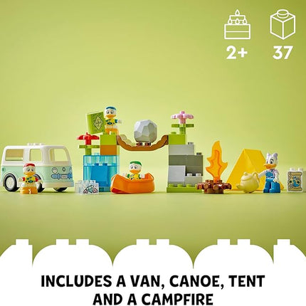 LEGO DUPLO Disney Mickey and Friends Camping Adventure 10997 Toddler Building Toy Set, Features 4 DUPLO Toy Figures: Daisy Duck, Huey, Dewey and Louie to Inspire Creative Role Play