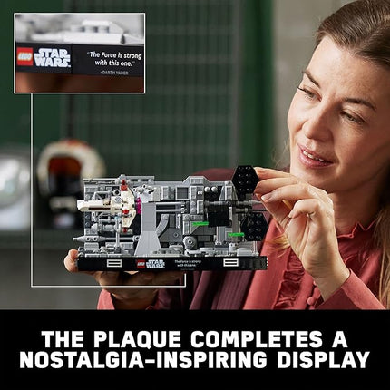 Lego Star Wars Death Star Trench Run Diorama 75329 Set for Adults, Room Décor Memorabilia Gift with Darth Vader’s TIE Advanced Fighter