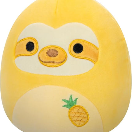 Squishmallows Original 8-Inch Bermuda Pineapple Scented Sloth - Official Jazwares Plush