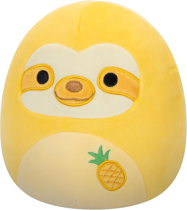 Squishmallows Original 8-Inch Bermuda Pineapple Scented Sloth - Official Jazwares Plush