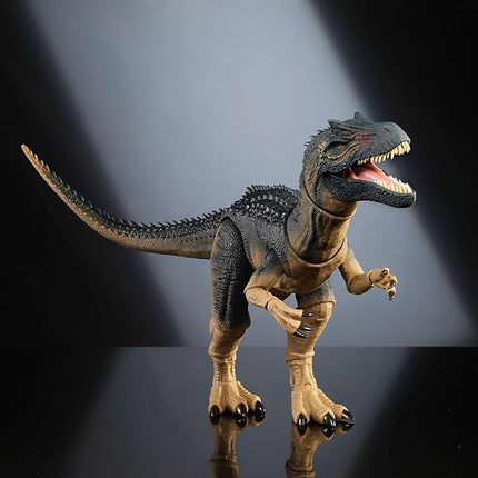 Mattel Jurassic World Hammond Collection Allosaurus Dinosaur Action Figure, Premium Movie Design, Glass Eyes & Wired Tail, 19 Points of Articulation
