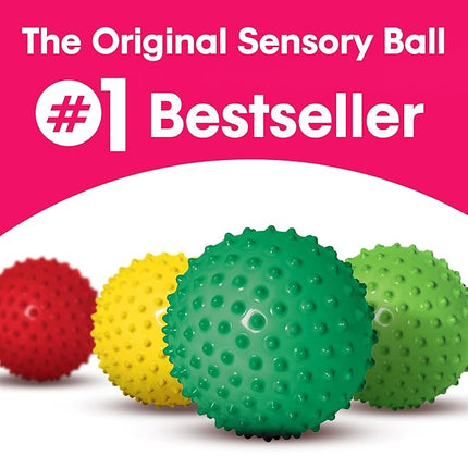 Edushape Original Sensory Ball for Baby - 7" Green Color Ball Enhances Gross Motor Skills for Kids 6 Months & Up