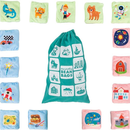 Educational Insights Storytelling Bean Bags - Tactile Bean Bags for Kids Classroom, Includes 15 Bean Bags, Gift for Ages 3+