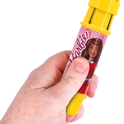 Sunny Days Entertainment Barbie Jumbo Chalk Holders | 5 Chalk Sticks with Holders for Kids | Barbie Outdoor Toys