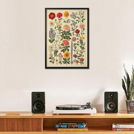 1000 Piece Jigsaw Puzzle for Adults - Vibrant Floral Garden Art with Blooming Flowers Design, Premium Adult Puzzles 1000 Pieces for Home Decor (27.5x19.7 in)