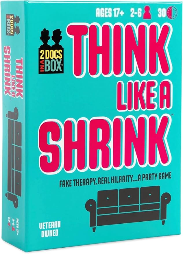 DOOZYGAMES Think Like A Shrink - Psychology Skills Put to Test - Board Games for Adults and Family, Card Games for Family Game Nights, 2-6 Players