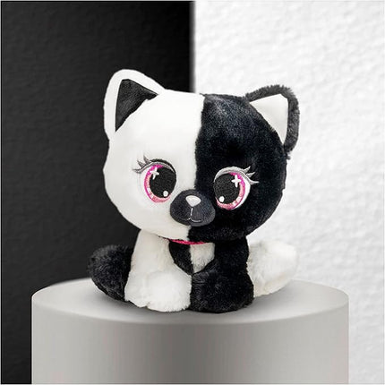 GUND P.Lushes Designer Fashion Pets Lady Luna Cat Premium Stuffed Animal Soft Plush, Black and White, 6”