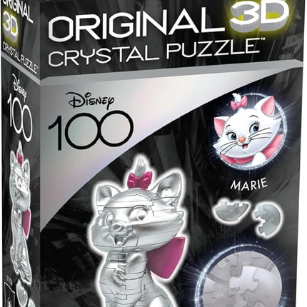 Bepuzzled, Disney Platinum Marie: Purr-fectly Charming 3D Crystal Puzzle Straight from The Aristocats, Ages 12 and Up